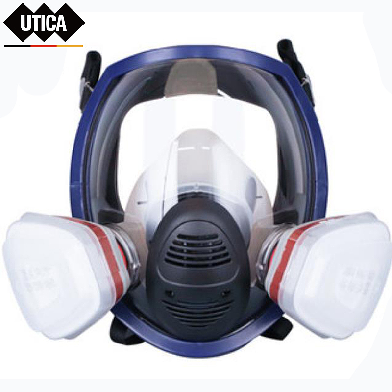 UTICA 全面罩带3号滤毒盒(面罩×1、过滤盒×2、过滤棉×2、过滤盖×2)7件套 UT119-100-928